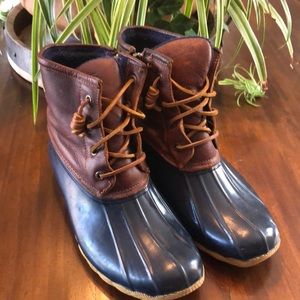 Sperry Top Sider Salt Water Deck Boots 8.5